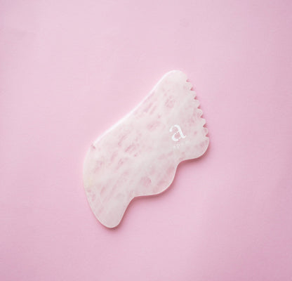 apom. x AU Beauty Bazaar White Jade Gua Sha Facial Massage Tool - AU Beauty Bazaar
