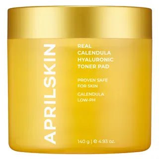 APRILSKIN - Real Calendula Hyaluronic Toner Pad (60 pads) - AU Beauty Bazaar
