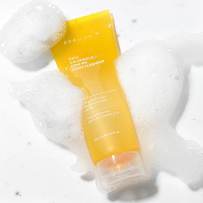 APRILSKIN - Real Calendula Low - pH Foam Cleanser 200G - AU Beauty Bazaar