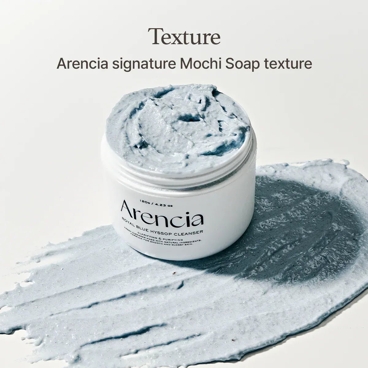 Arencia - Fresh Blue Hyssop Rice Mochi Cleanser 120G - AU Beauty Bazaar