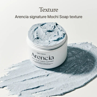 Arencia - Fresh Blue Hyssop Rice Mochi Cleanser 120G - AU Beauty Bazaar