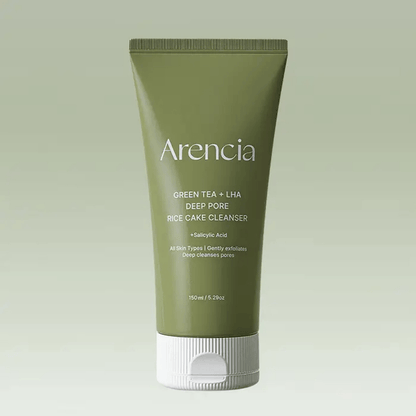 Arencia - Green Tea + LHA Deep Pore Rice Cake Cleanser 150G - AU Beauty Bazaar