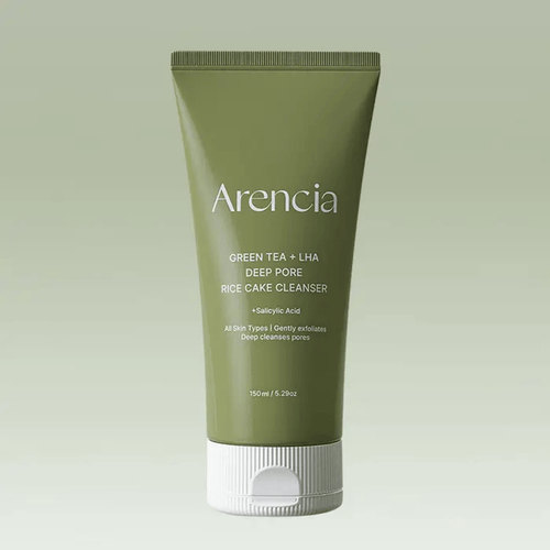 Arencia - Green Tea + LHA Deep Pore Rice Cake Cleanser 150G