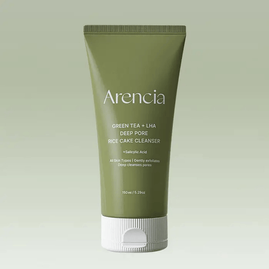 Arencia - Green Tea + LHA Deep Pore Rice Cake Cleanser 150G - AU Beauty Bazaar