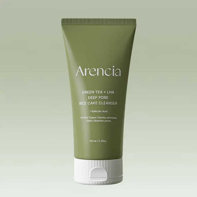 Arencia - Green Tea + LHA Deep Pore Rice Cake Cleanser 150G