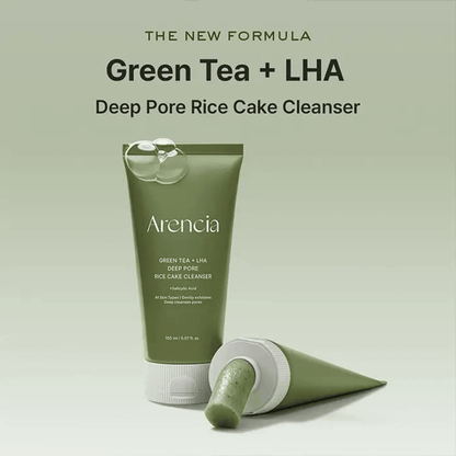 Arencia - Green Tea + LHA Deep Pore Rice Cake Cleanser 150G - AU Beauty Bazaar