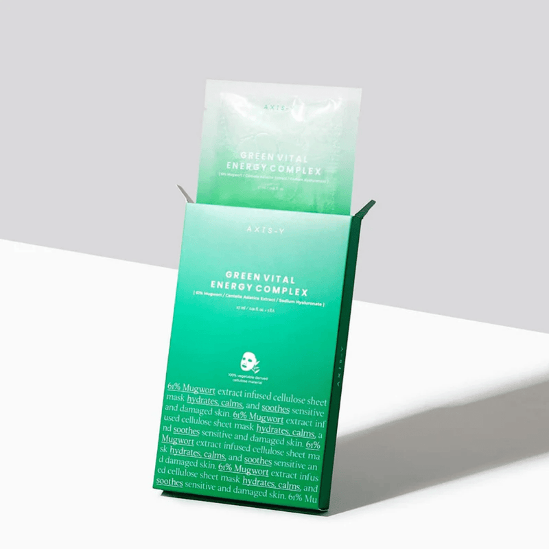 Axis-Y Mugwort Green Vital Energy Complex Sheet Mask 27ml