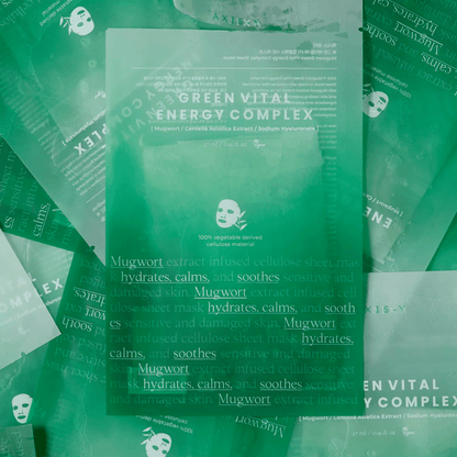 Axis - Y Mugwort Green Vital Energy Complex Sheet Mask 27ml - AU Beauty Bazaar