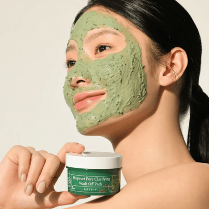 AXIS - Y - Mugwort Pore Clarifying Wash Off Pack [100ml] - AU Beauty Bazaar