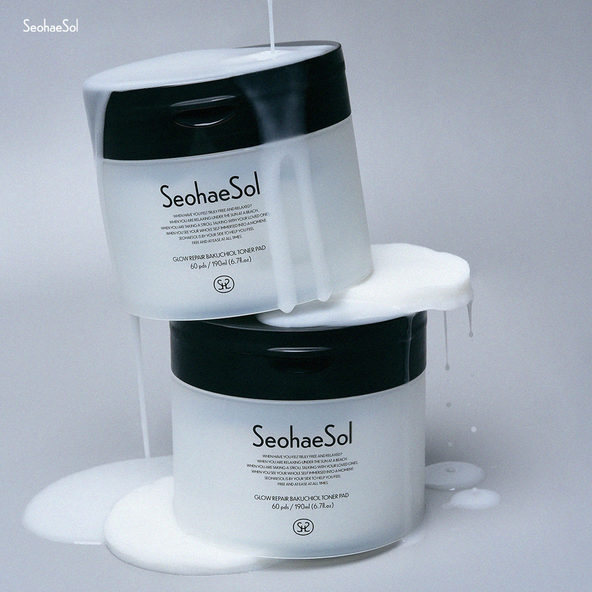 SeohaeSol Glow Repair Bakuchiol Toner pad 60ea
