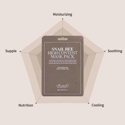 Benton Snail Bee High Content Mask Pack Sheet 20g (1 Pc) - AU Beauty Bazaar