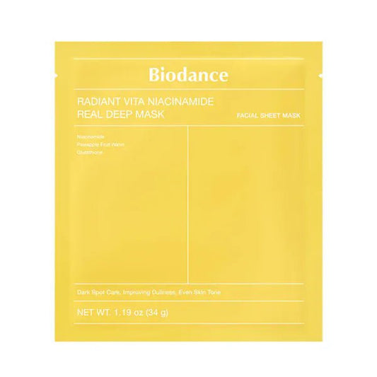Biodance Radiant Vita Niacinamide Real Deep Mask (4 PIECES) - AU Beauty Bazaar