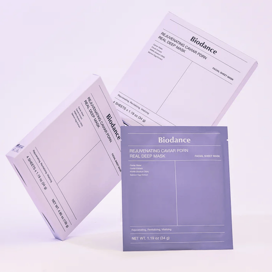 Biodance Rejuvenating Caviar PDRN Real Deep Mask (4 pcs) - AU Beauty Bazaar