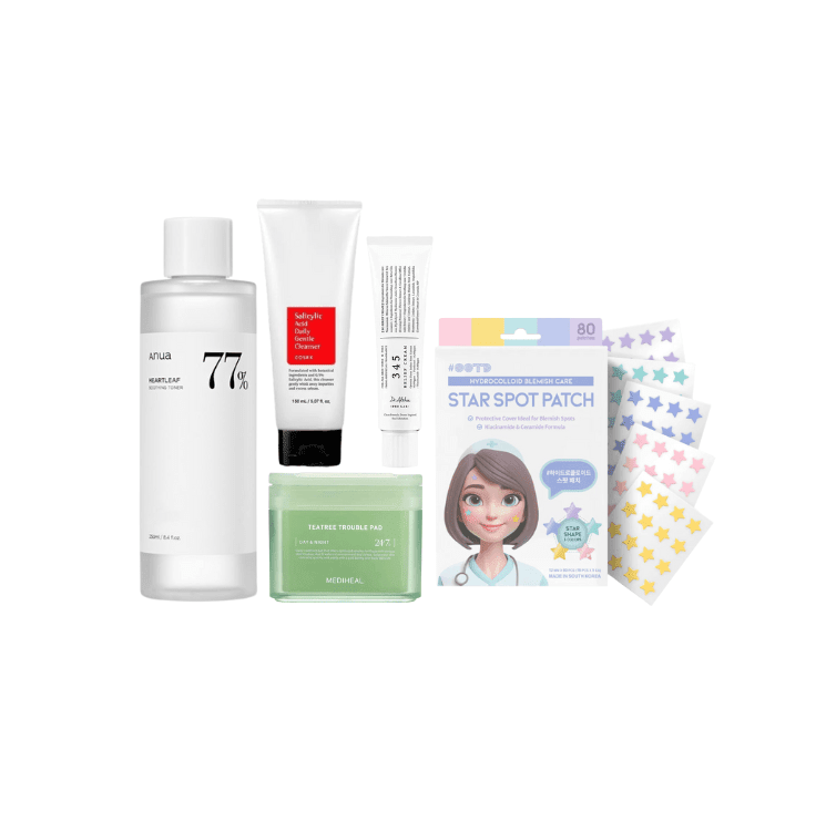 Anua & Blemish Control Essentials Skincare Routine Set