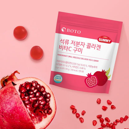 BOTO Pomegranate Small Molecule Collagen Vita C Gummy