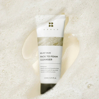 BRMUD Relief Mud Pack To Foam Cleanser 110ml - AU Beauty Bazaar