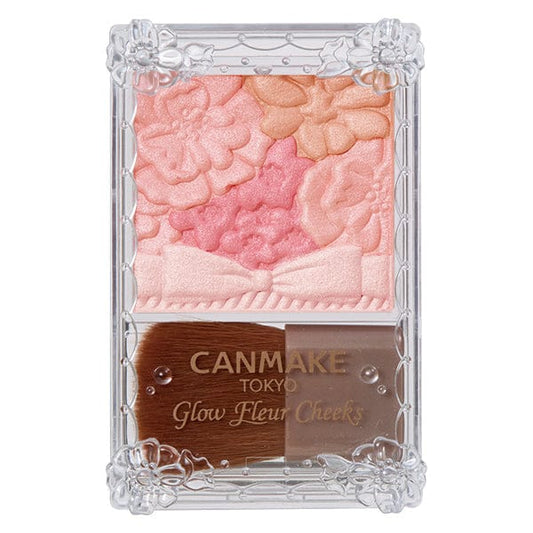 Canmake Glow Fleur Cheeks 01 Peach Fleur - AU Beauty Bazaar