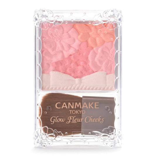 Canmake Glow Fleur Cheeks 02 Apricot Fleur - AU Beauty Bazaar