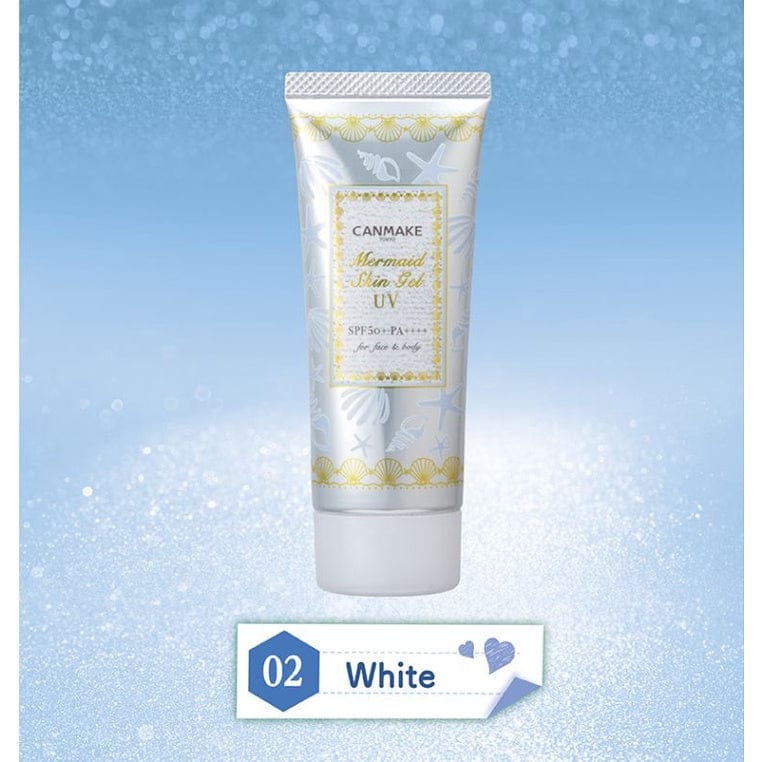 Canmake - Mermaid Skin Gel UV Sunscreen SPF 50+ PA++++ 02 White - AU Beauty Bazaar