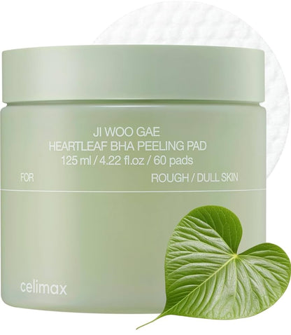 Celimax Ji Woo Gae Heartleaf BHA Peeling Pad (60 Pcs) - AU Beauty Bazaar