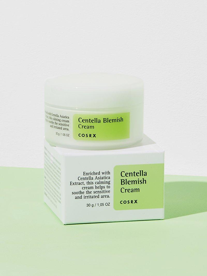 COSRX Centella Blemish Cream jar and box