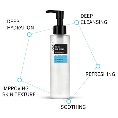 coxir - Ultra Hyaluronic Cleansing Oil 150ML - AU Beauty Bazaar