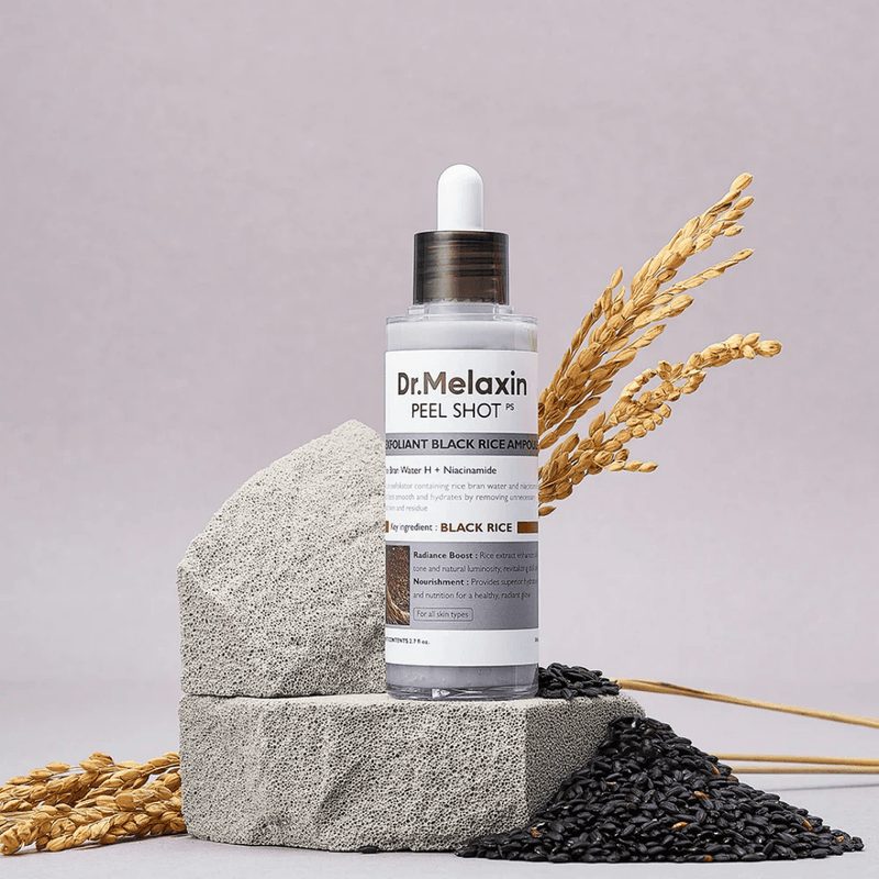Dr. Melaxin Peel Shot Exfoliating Black Rice Ampoule 80ML