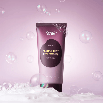EQQUALBERRY - Purple Rice Pore Purifying Pack Cleanser 130G - AU Beauty Bazaar