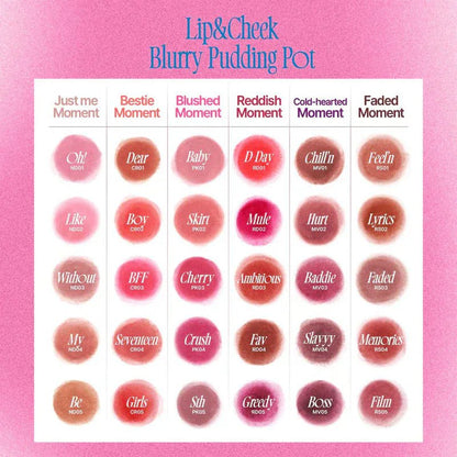 fwee - Lip & Cheek Blurry Pudding Pot - 30 Colors - AU Beauty Bazaar