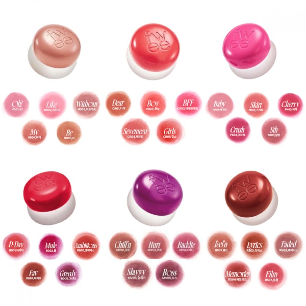 fwee - Lip & Cheek Blurry Pudding Pot - 30 Colors - AU Beauty Bazaar