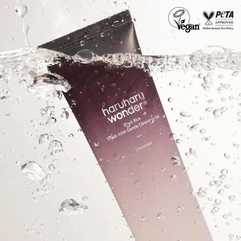 Haruharu Wonder - Black Rice Triple AHA Gentle Cleansing Gel 100ML - AU Beauty Bazaar