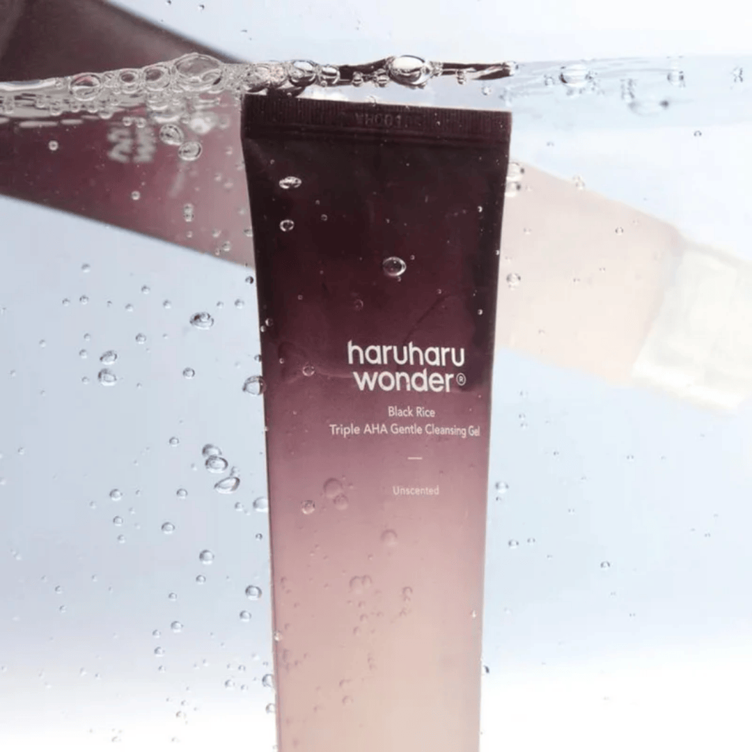 Haruharu Wonder - Black Rice Triple AHA Gentle Cleansing Gel 100ML - AU Beauty Bazaar