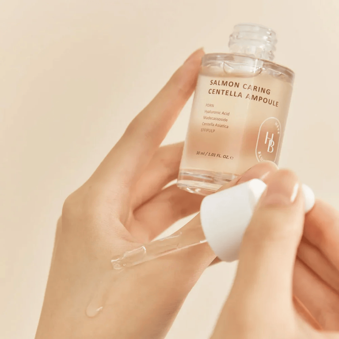 HEVEBLUE - Salmon Caring Centella Ampoule 30ML - AU Beauty Bazaar
