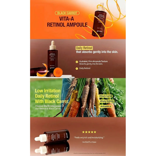 Goodal Black Carrot Vita-A Retinol Ampoule Firming Pore Tightening 30ml