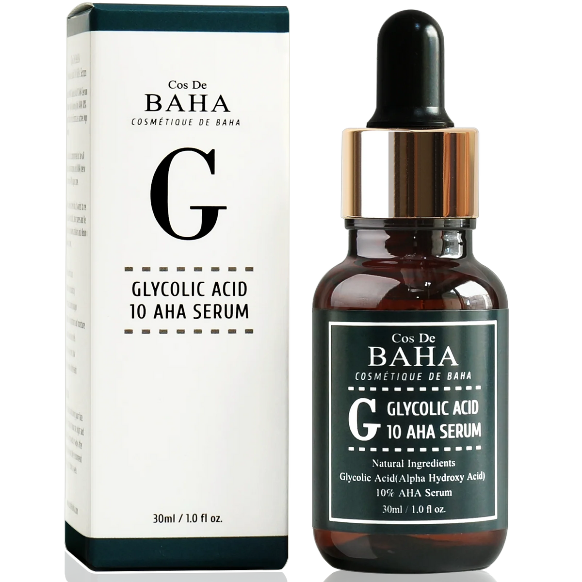Cos De BAHA Glycolic Acid 10 AHA Serum 30ml – image 1