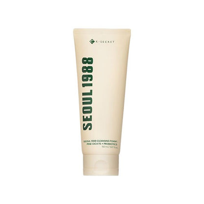 K-Secret SEOUL 1988 Cleansing Foam : Pine Cica 1% + Probiotics 150ml