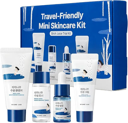 Round Lab Birch Juice Line Skin Care Trial Kit (4pcs)