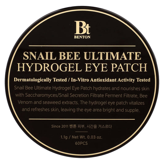 Benton Snail Bee Ultimate Hydrogel Eye Patch (60 Patches) – image 1