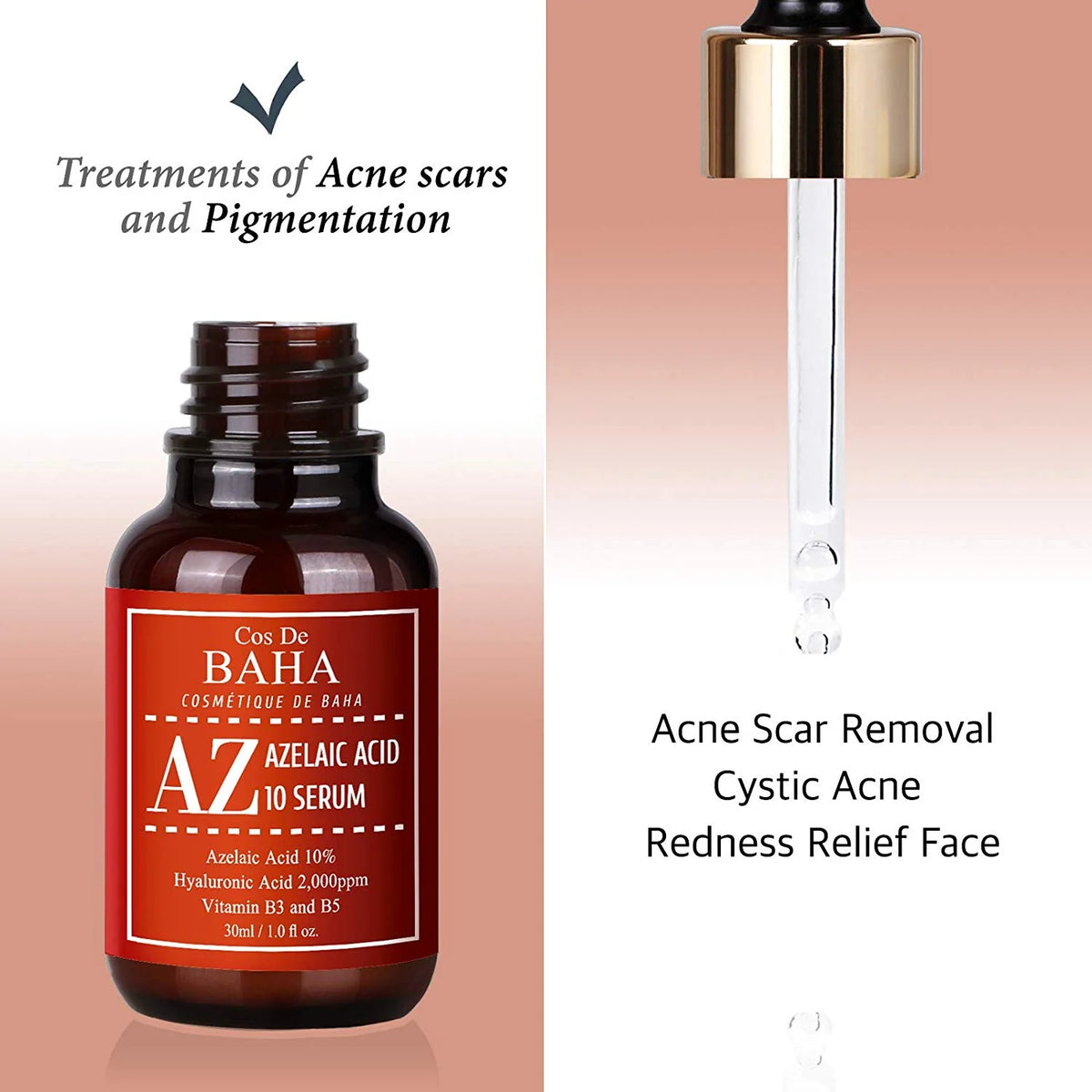 Cos De BAHA Azelaic Acid 10% Serum 30ml – image 2