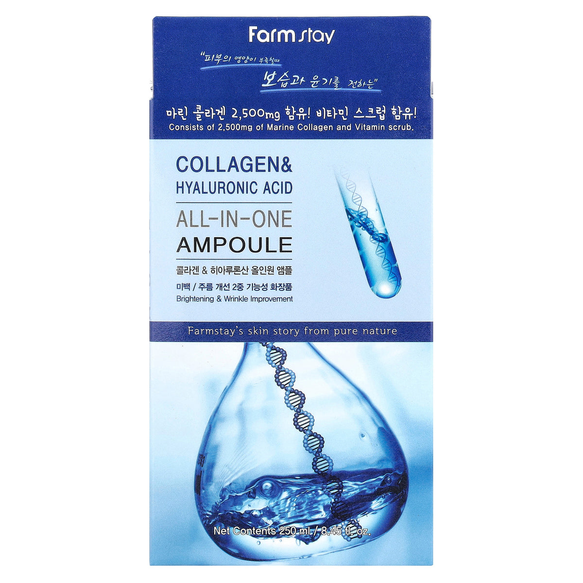 Farmstay Collagen & Hyaluronic Acid All In One Ampoule 250ml