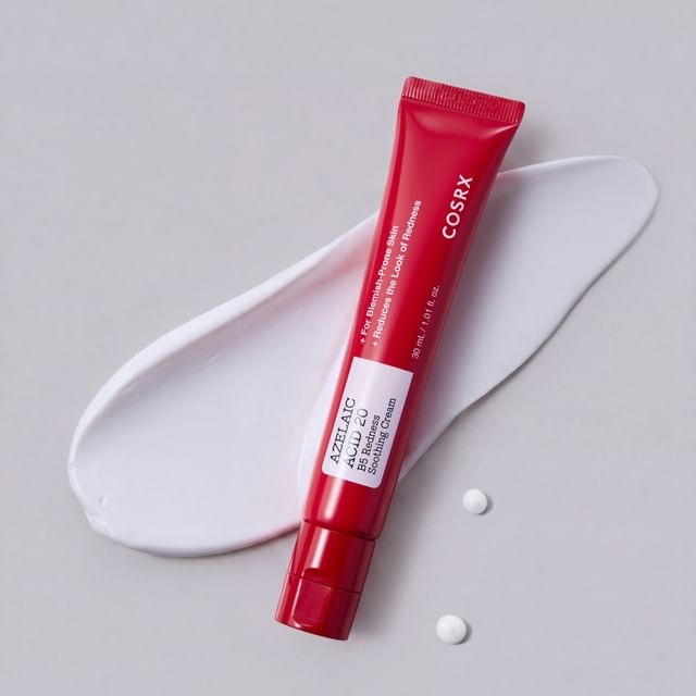 COSRX Azelaic Acid 20 B5 Redness Soothing Cream 30ml red tube