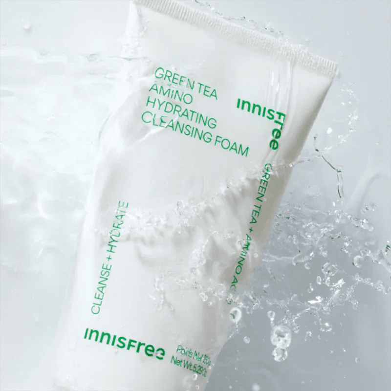 INNISFREE - Green Tea Amino Hydrating Cleansing Foam - 150G - AU Beauty Bazaar