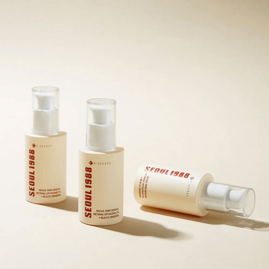 KSECRET - SEOUL 1988 Serum : Retinal Liposome 2% + Black Ginseng 30ML - AU Beauty Bazaar