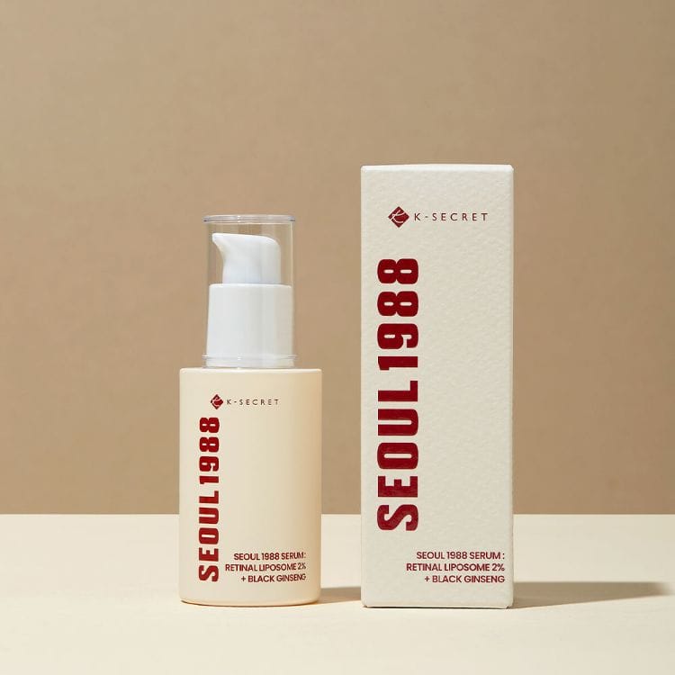 KSECRET - SEOUL 1988 Serum : Retinal Liposome 2% + Black Ginseng 30ML - AU Beauty Bazaar