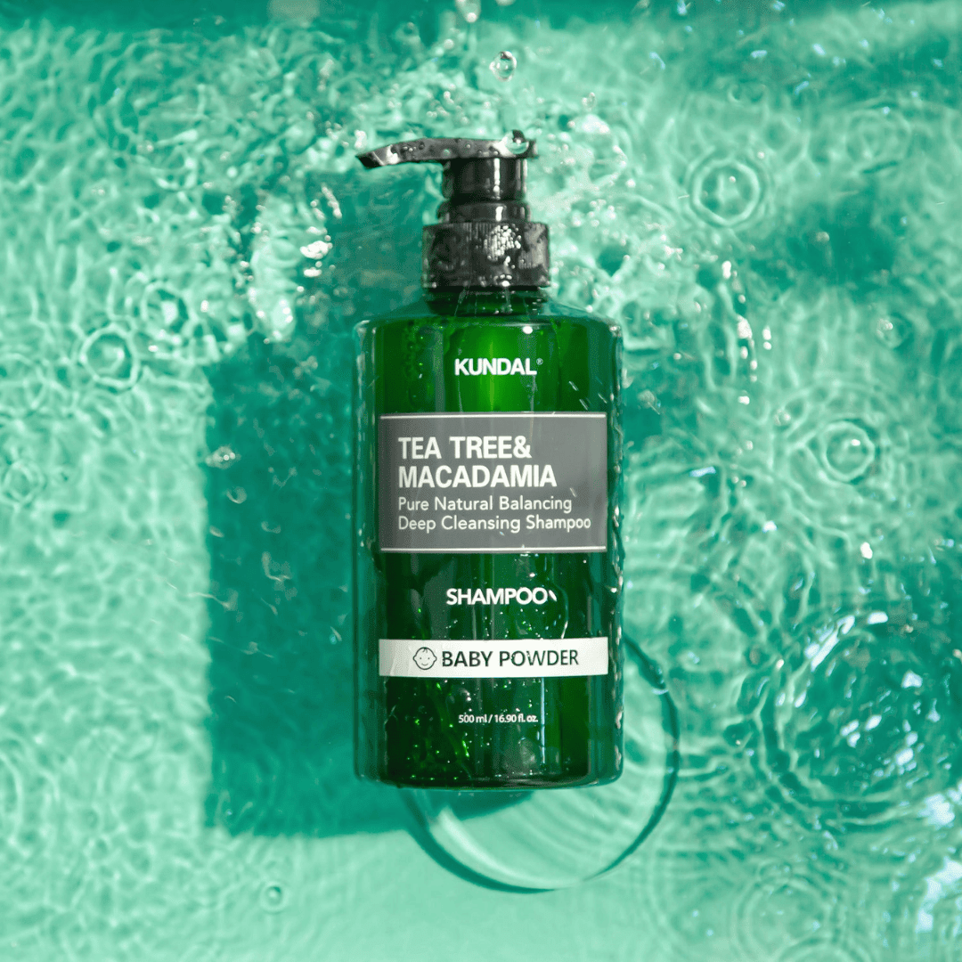 KUNDAL Tea Tree & Macadamia Deep Cleansing Shampoo - Cherry Blossom 500ml - AU Beauty Bazaar