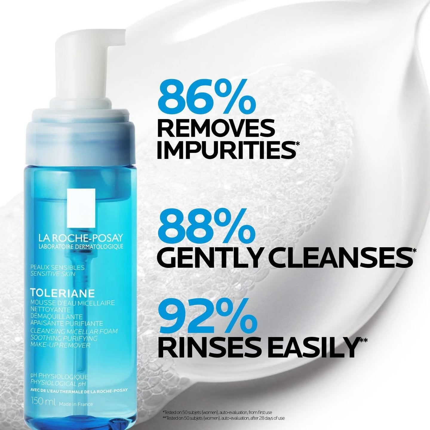 La Roche-Posay Physiological Foaming Water 150mL