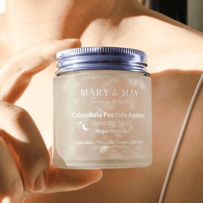 Mary & May Calendula Peptide Ageless Sleeping Mask 110g - AU Beauty Bazaar