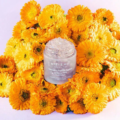 Mary & May Calendula Peptide Ageless Sleeping Mask 110g - AU Beauty Bazaar