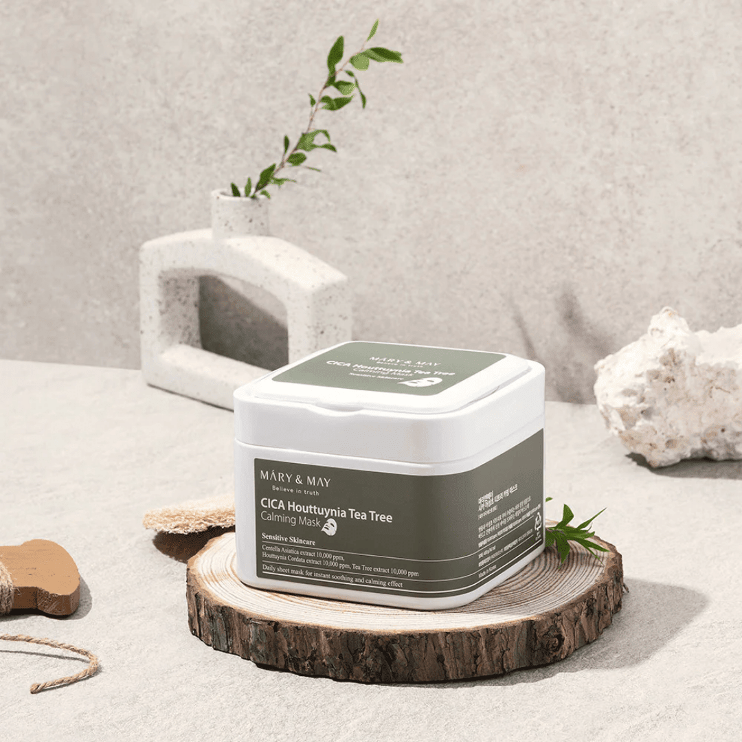 Mary & May CICA Houttuynia Tea Tree Calming Mask (30ea) - AU Beauty Bazaar