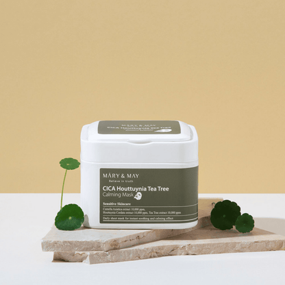 Mary & May CICA Houttuynia Tea Tree Calming Mask (30ea) - AU Beauty Bazaar